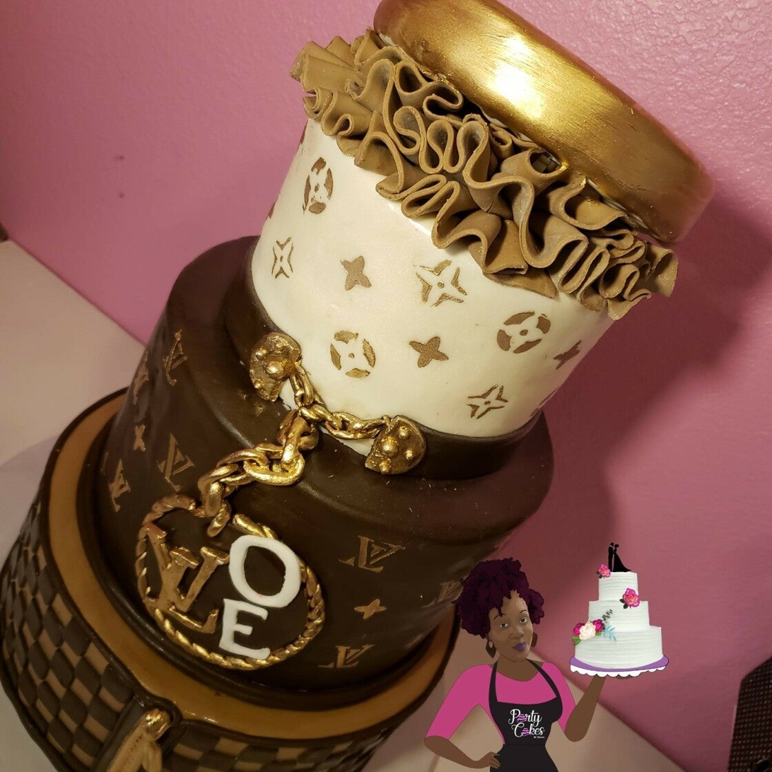 Vuitton With Bling  Louis vuitton cake, Cupcake cakes, Cake designs  birthday